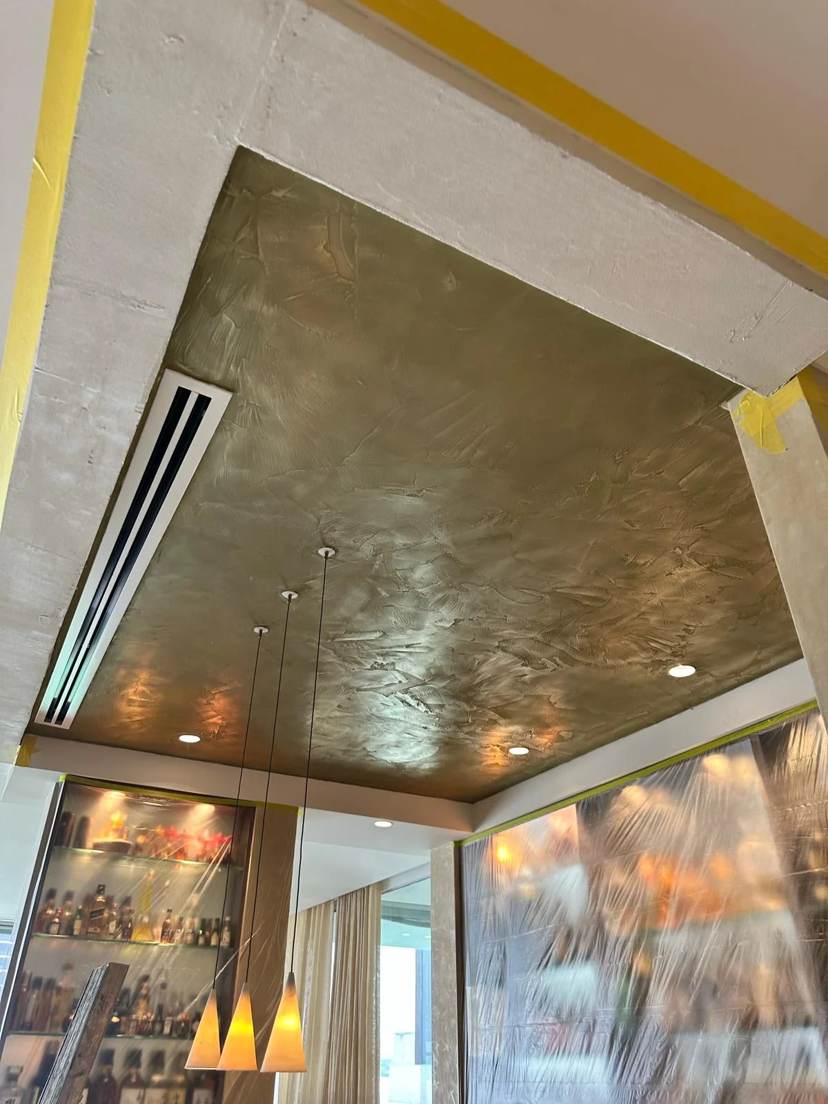 Liquid Metal Bar Ceiling